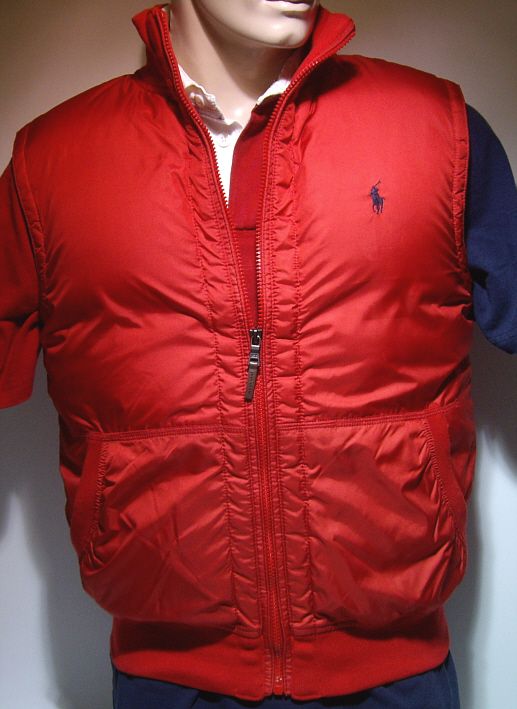 Ralph Lauren Herren kurzarm Daunen Weste Größe M  Down Track Vest