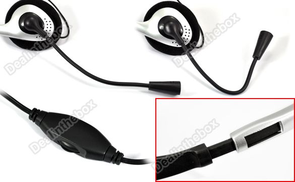 Laptop/PC Headphone Headset Earphone With Mic Microphone For Skype MSN