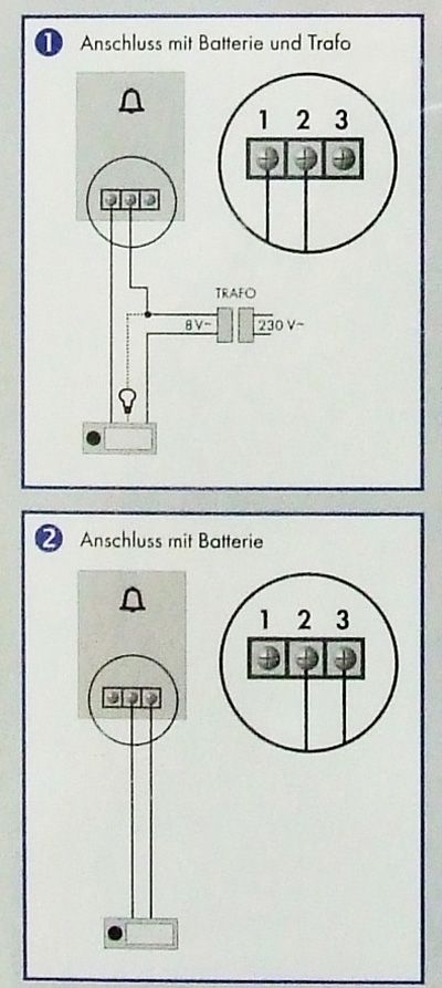 düwi elektronischer Melodien Gong weiss 14852