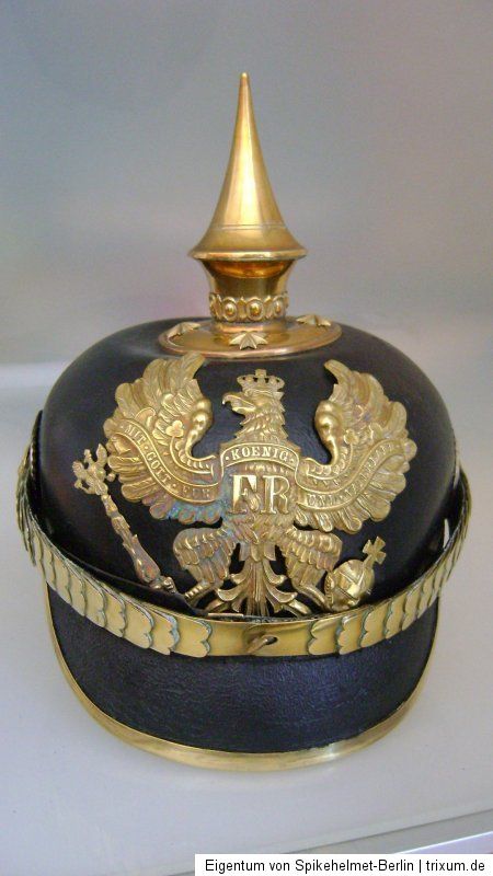 Pickelhaube für Linien Offiziere Preußen Originalstück