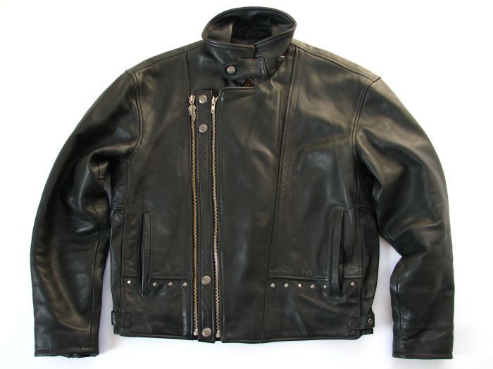 Org. Harley Davidson Oldschool Leder Jacke Größe Herren L