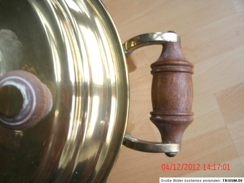 Samowar Samovar Messing massiv, solide Ausführung, funktionsfähig