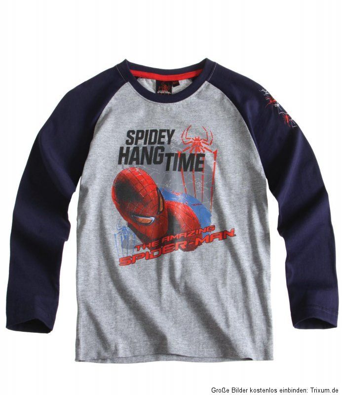 Spiderman Langarmshirt Pullover Longsleeve Gr. 104 116 128 140 Neu