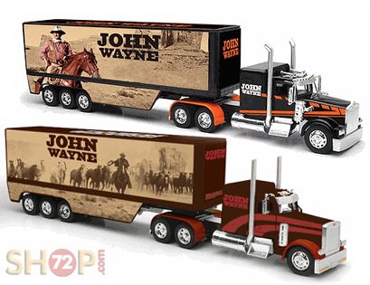 JOHN WAYNE PETERBILT 379 KENWORTH W900 DIECAST 1 32 TRUCKS TRAILERS