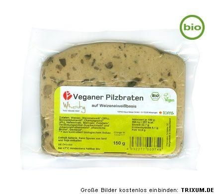 Wheaty Pilzbraten Scheibe 150g Festbraten Fleischersatz vegan