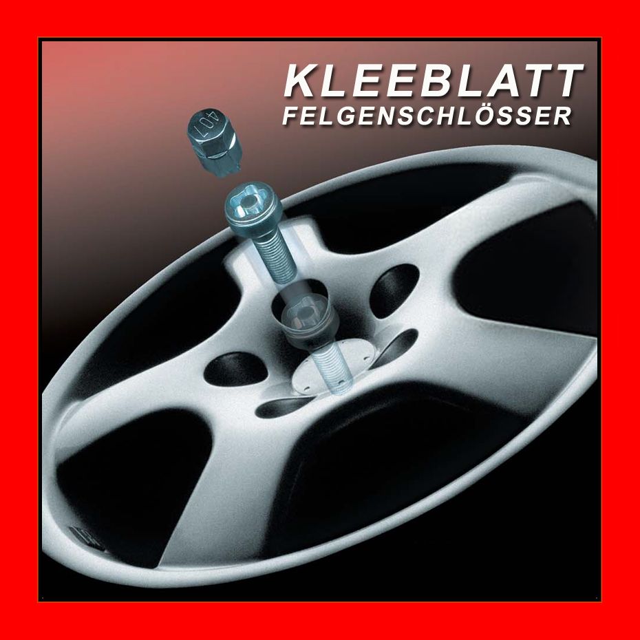 Felgenschloss Kleeblatt (Nr.903) Silber / MERCEDES C CLASSE W204