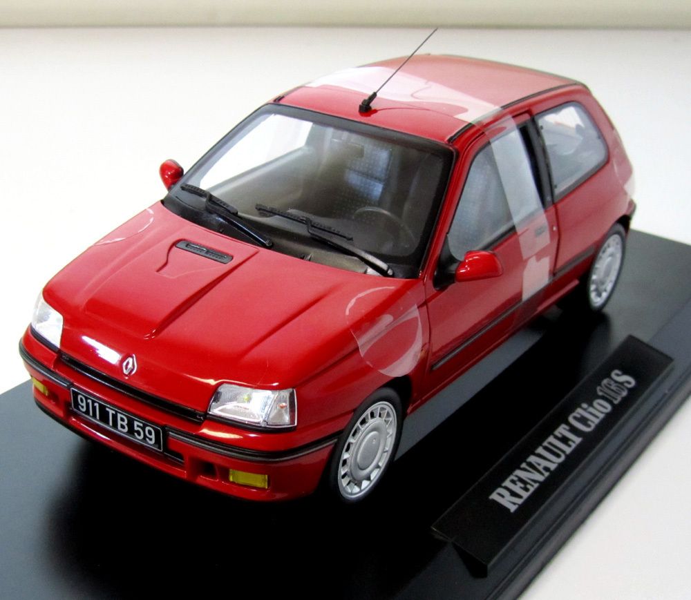 Modell Norev 118 Renault Clio 16S 1991 rot   neues Modell 185231
