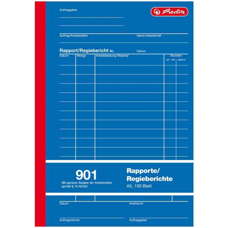 Herlitz 901 Rapport Inhalt 10 Stück