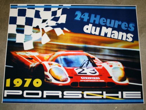 Polyester Poster Porsche 917 #23   60x80 cm