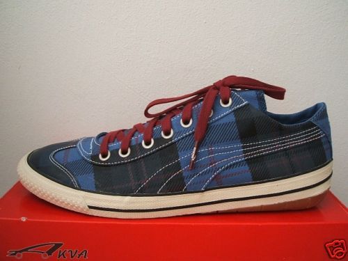 Puma Sneakers 917 Lo Tartan Blau Kariert Gr. 45 UK 10,5 NEU