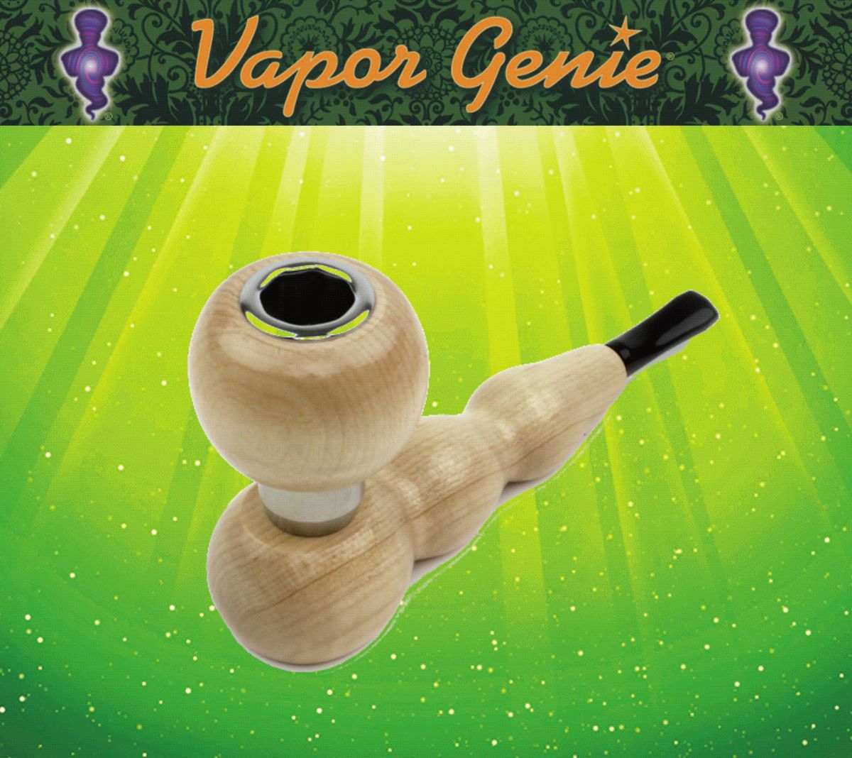 VaporGenie die Vaporizer Pfeife Natur 10 J Garantie Blitzversand Genie