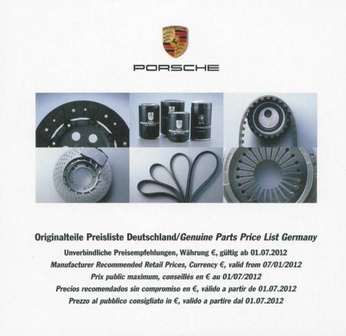 Porsche CD Preisliste 365 911 Turbo 912 914 924 924 928