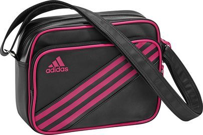 ADIDAS ENAMEL SHOULDERBAG TASCHE SCHWARZ/PINK NEU