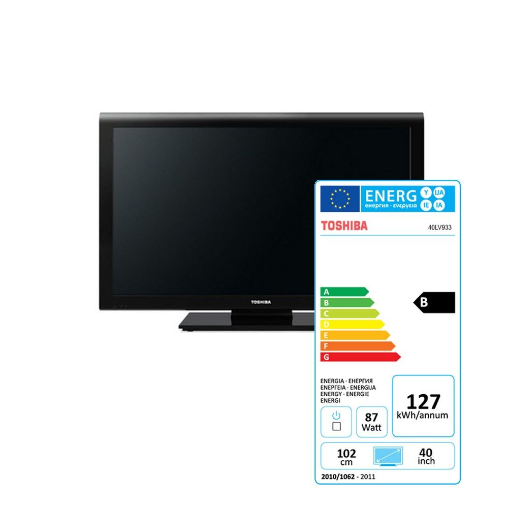 Toshiba 101,6cm (40) 40LV933G LCD TV DVB T/C   Energieeffizienzklasse