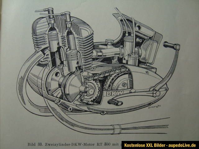 1955 DDR Fachbuch Zweitakt Oldtimer DKW IFA MZ BK350 PKW F9 Framo