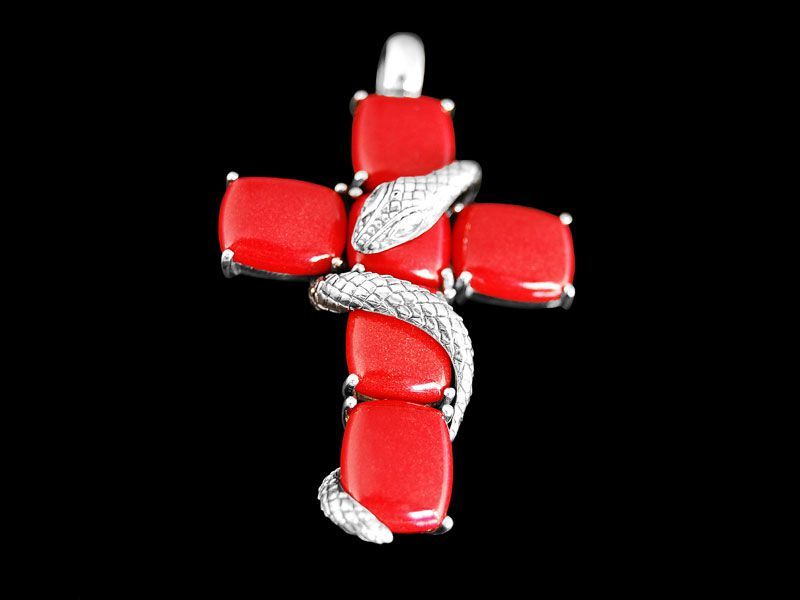 Thomas Sabo Anhänger KE962 100 10 Band mit Kreuz rot