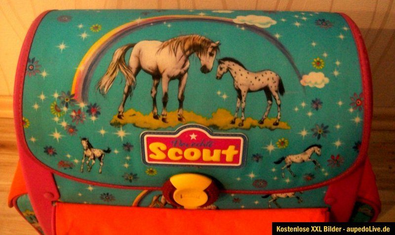 SCOUT SCHULRANZEN EASY II RANZEN SET MOTIV RAINBOW PFERDE