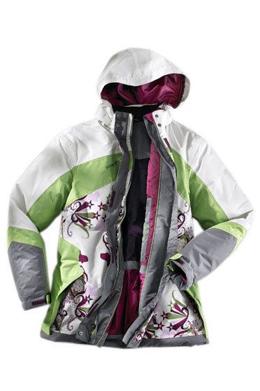 ULLA POPKEN Skijacke ecru/grün/lila %SALE% NEU