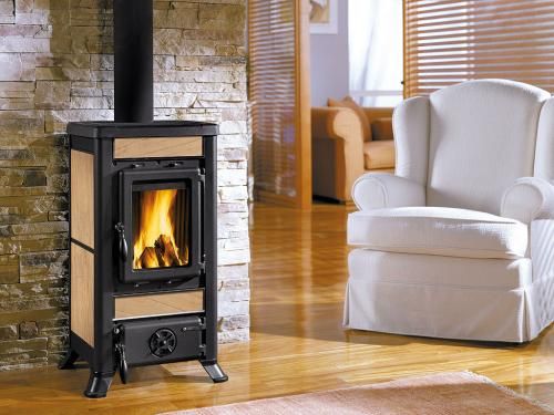 Kaminofen La Nordica FULVIA Liberty Bordeaux 6kw Kamin Ofen Holz