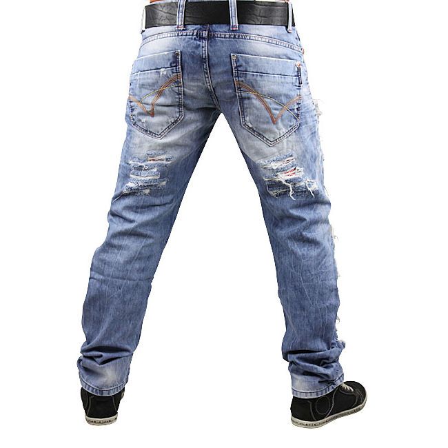 CIPO & BAXX Jeans C 964 W29 38 L32+34 Herren Hose hellblau Destroyed