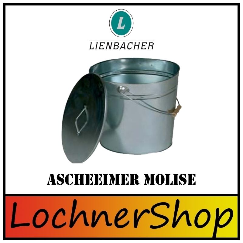 Lienbacher Asche Eimer MOLISE Deckel Ascheeimer Zinkeimer