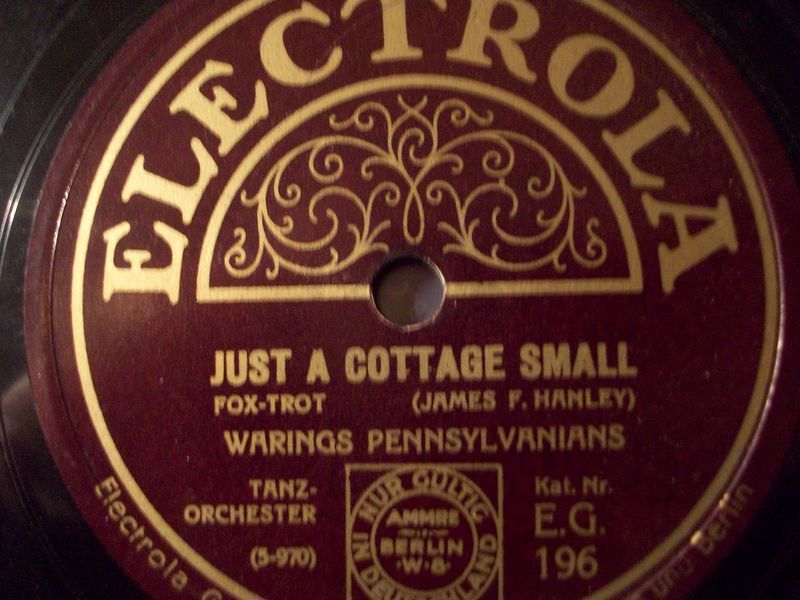 WARINGS PENNSYLVANIANS Im my Gondola Electrola 78rpm