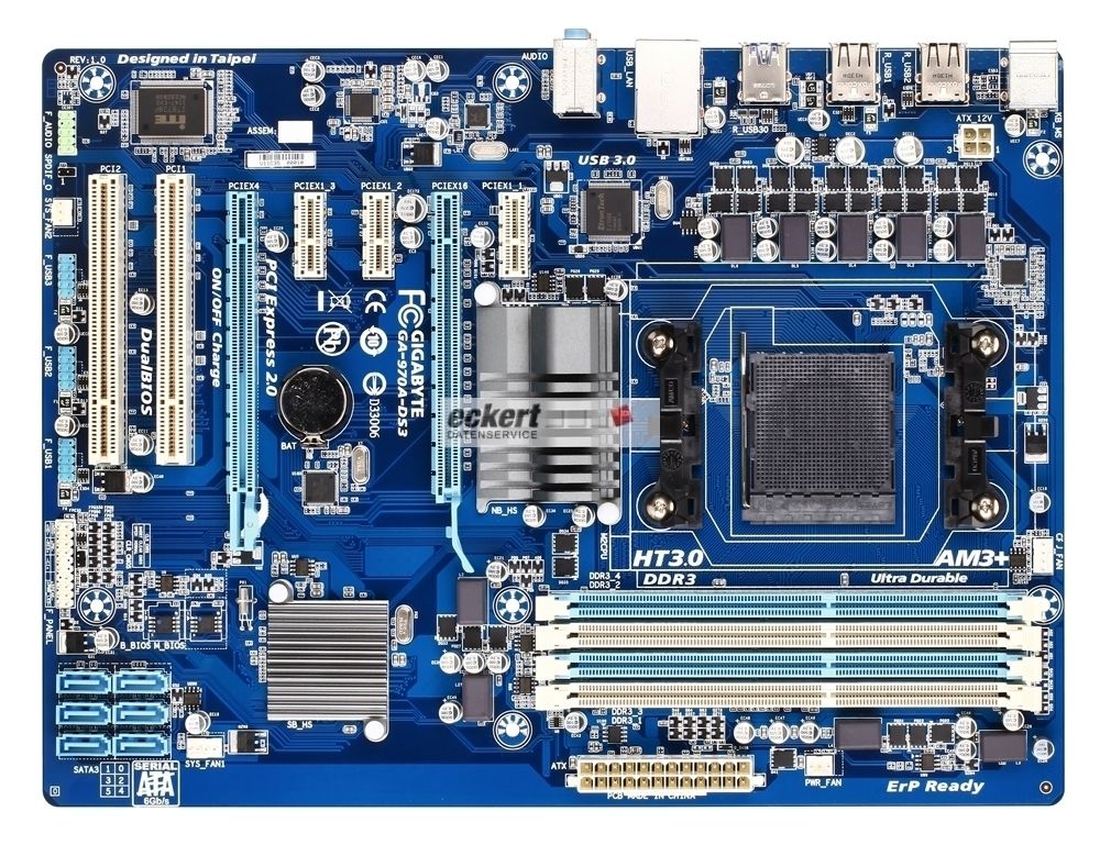 Gigabyte GA 970A DS3 Sockel AM3/AM3+ USB 3.0 SATA 600 0818313015181